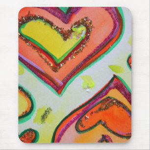 Tapis De Souris Rire Coeurs Mousepad