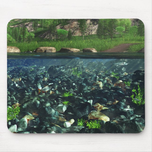 Tapis De Souris Rivière Cwn Mousepad (Devant)