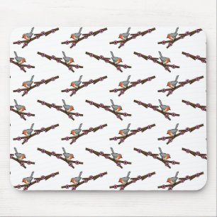 Tapis De Souris Robin sur Sakura