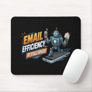 Tapis De Souris Robot de productivité de messagerie rapide
