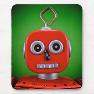 Tapis De Souris Robot rouge Mousepad