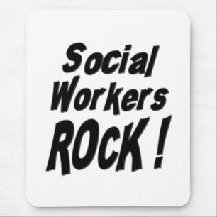 Tapis De Souris Roche d'assistants sociaux ! Mousepad