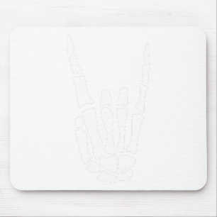Tapis De Souris Rocher sur squelette Signe main - Hallowee minimal