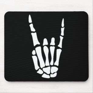 Tapis De Souris Rocher sur squelette Signe main - Hallowee minimal