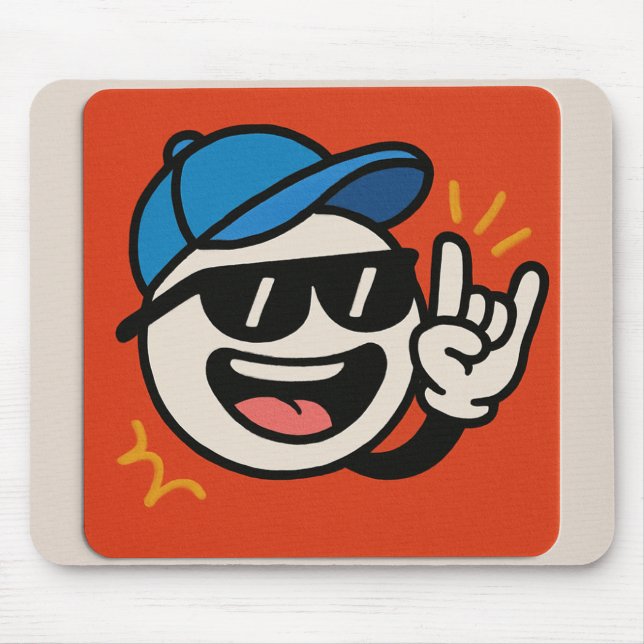 Tapis De Souris Rocher sur - 😎 Sticker de dessin (Devant)