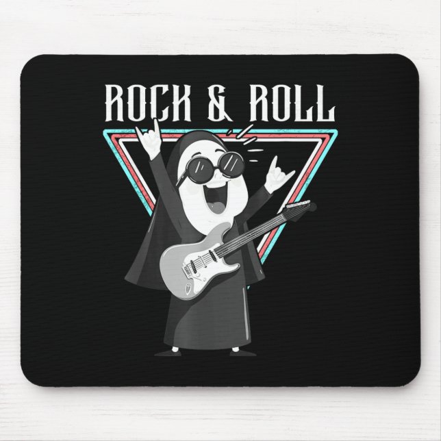 Tapis De Souris Rock &amp; Roll Fun Graphic Illustration  (Devant)
