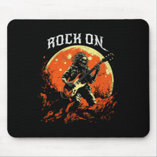 Tapis De Souris Rock On Skeleton Jouer Guitare Rock Et Roll Hall