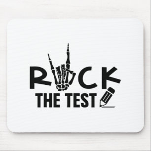 Tapis De Souris Rock The Test Test Test Examen Jour Pour L'Étudian