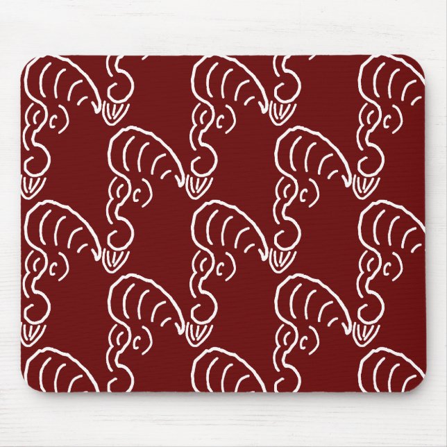 TAPIS DE SOURIS ROCKABILLY YELL (CRIMSON) (Devant)
