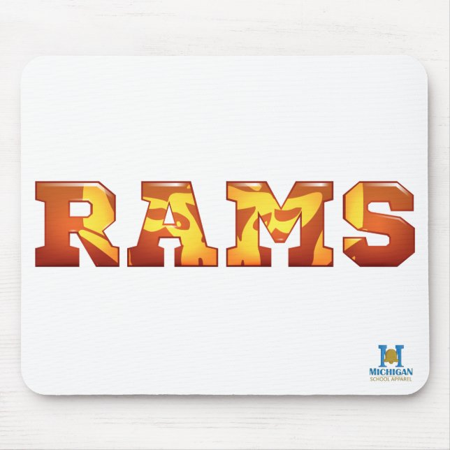 Tapis De Souris Rockford Rams (Devant)