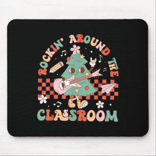 Tapis De Souris Rockin' Autour Du Clroom Professeur Étudiante Chri