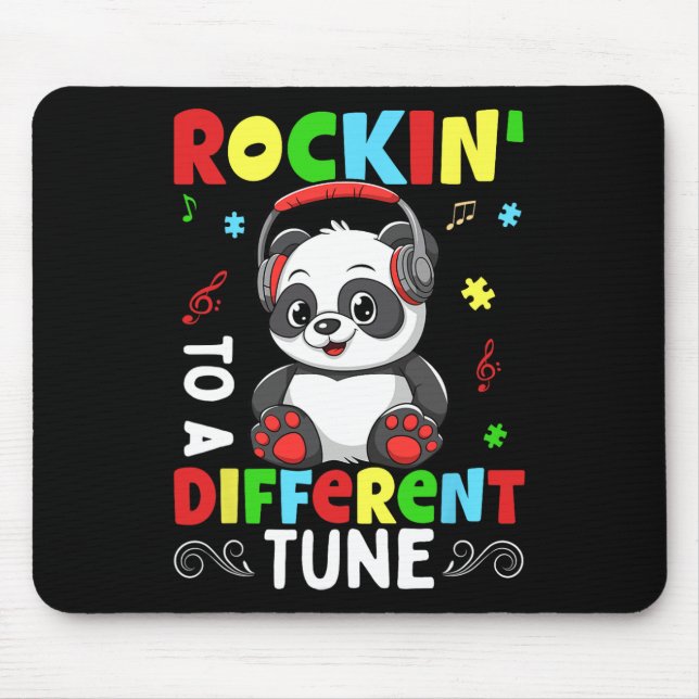 Tapis De Souris Rockin' sur un autre autisme  (Devant)