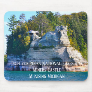Tapis De Souris Rocks National Lakeshore Miners Castle