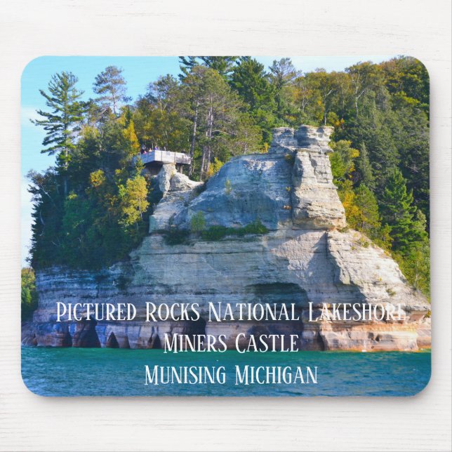 Tapis De Souris Rocks National Lakeshore Miners Castle (Devant)