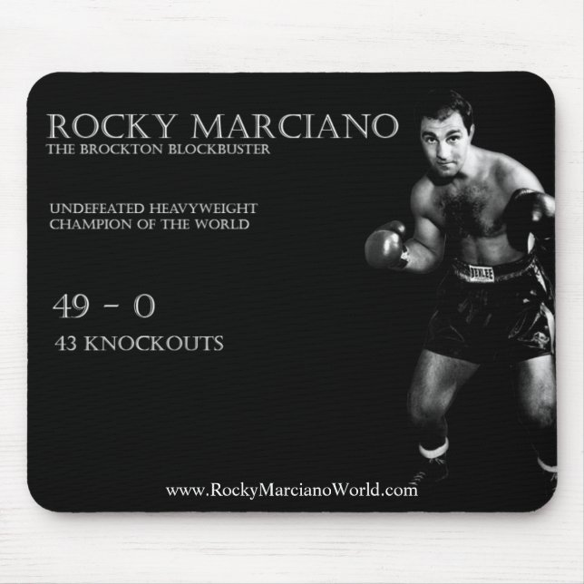 Tapis de souris Rocky Marciano (Devant)