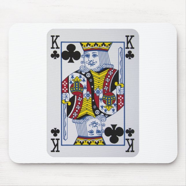 Tapis De Souris Roi Des Clovers (Clubs) (Devant)