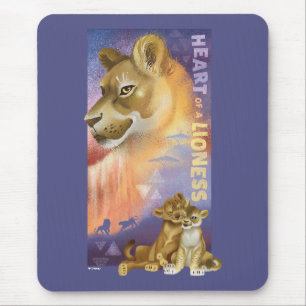 Tapis De Souris Roi Lion  Graphique de collage de Nala et Simba