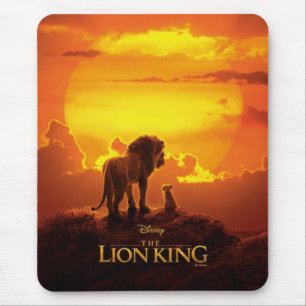 Tapis De Souris Roi Lion  Mufasa & Simba au coucher du soleil