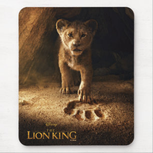 Tapis De Souris Roi Lion  Simba suivre l'étape de Mufasa