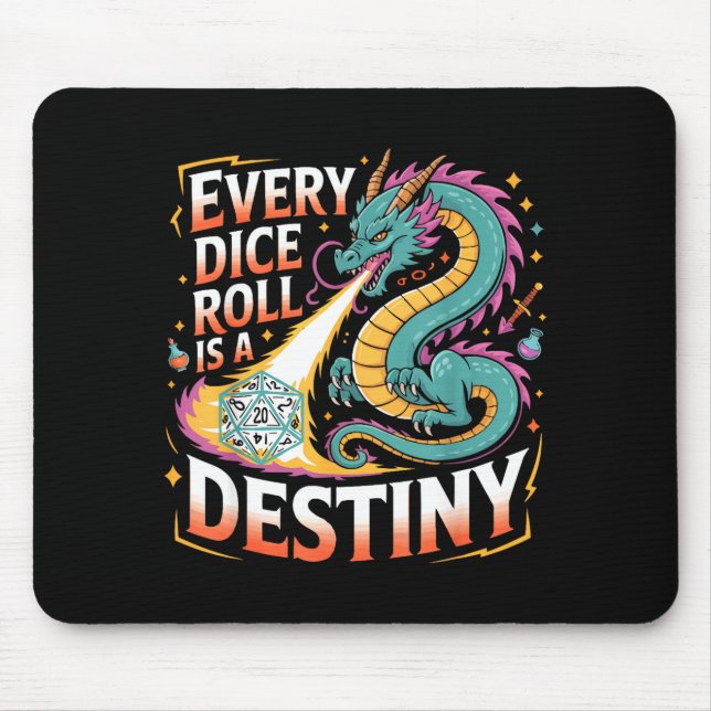 Tapis De Souris Role Playing Gamer Rpg Master D20 Tabletop Funny R (Devant)