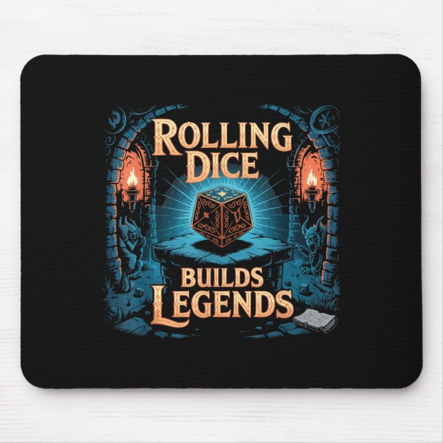 Tapis De Souris Role Playing Gamer Rpg Master D20 Tabletop Funny R (Devant)