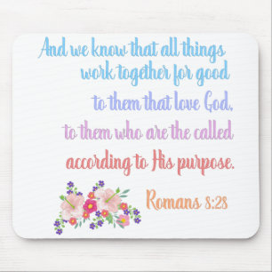 Tapis De Souris Romans 8 Verset Bible Design