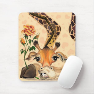 Tapis De Souris Romantique Giraffe Souris Pad Gentleman Jouer