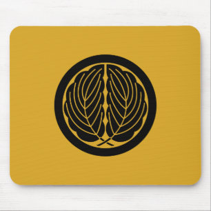 Tapis De Souris rond avec feuilles de chêne étreintes