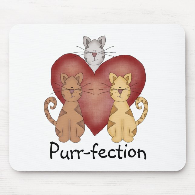 Tapis De Souris Ronronnement-fection de chats (Devant)