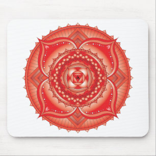 Tapis De Souris Root Chakra Red Mandala Mouse Pad