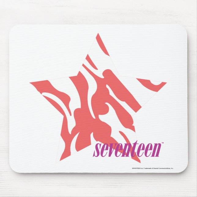 Tapis De Souris Rose 3 de zèbre (Devant)