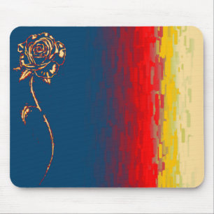 Tapis De Souris Rose Abstrait Mousepad