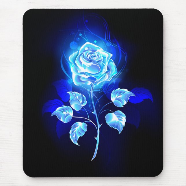 Tapis De Souris Rose bleu brûlant (Devant)