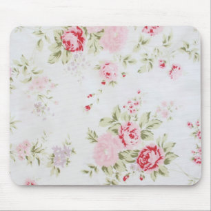 Tapis De Souris Rose chic minable floral