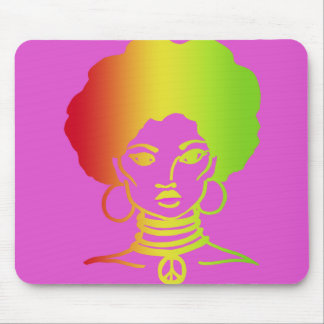 TAPIS DE SOURIS ROSE D'AFROLICOUS