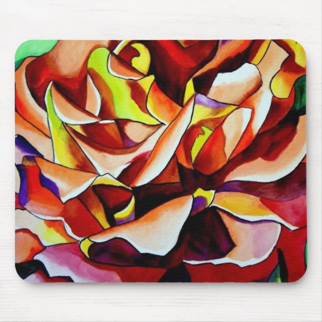 Tapis De Souris Rose de coucher de soleil alpin (Devant)