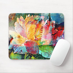 Tapis De Souris Rose de fleurs