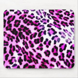 tapis de souris rose de léopard