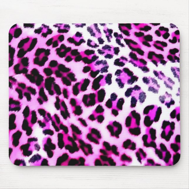 tapis de souris rose de léopard (Devant)