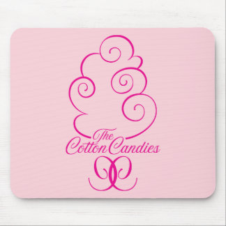 Tapis De Souris Rose de logo de cc sur le rose