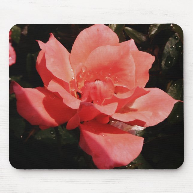 Tapis De Souris rose de pêche et détritus (Devant)