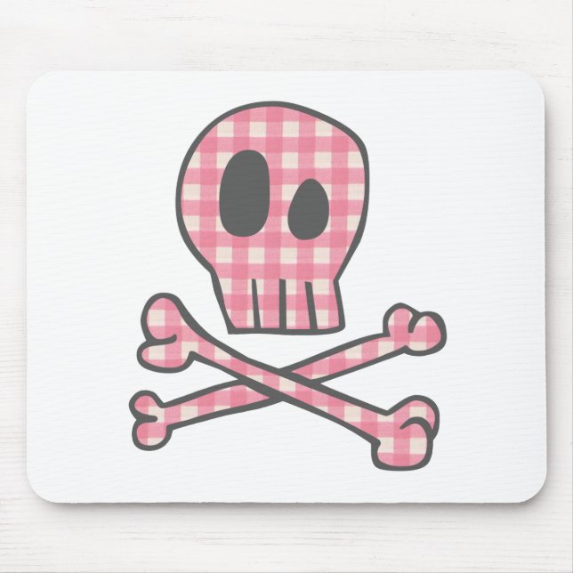 Tapis de souris rose de pirate de guingan (Devant)