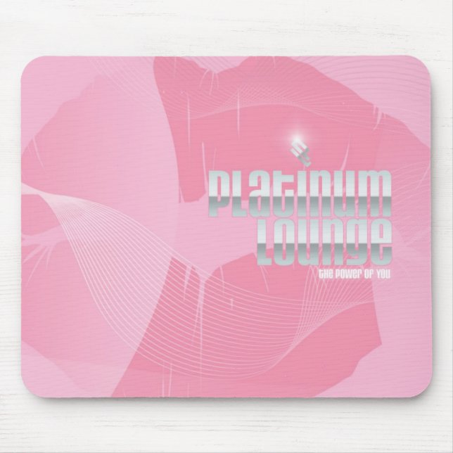 Tapis de souris rose de PlatinumLounge ! (Devant)