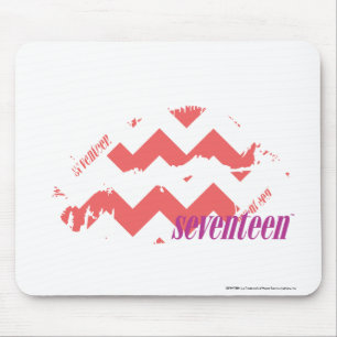 Tapis De Souris Rose de zigzag