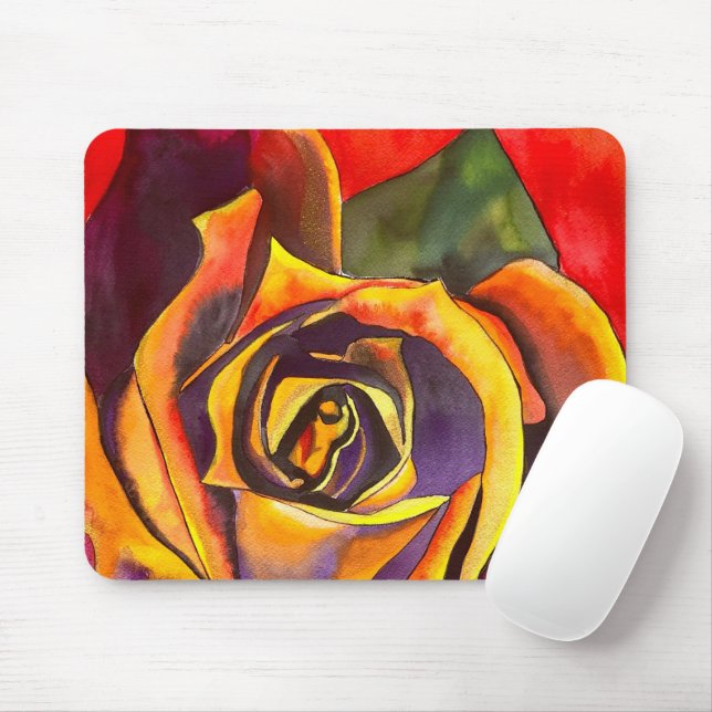 Tapis De Souris Rose d'Or Art (Avec souris)