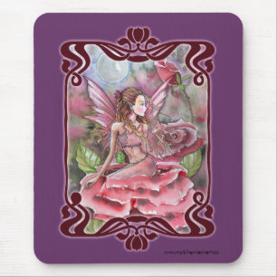 Tapis de souris Rose Fairy Fancy par Molly Harriso