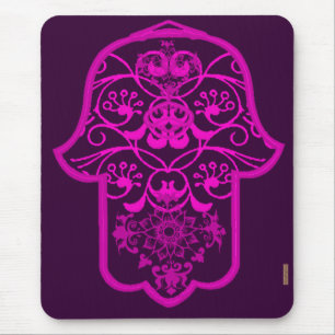 Tapis De Souris Rose floral de Hamsa