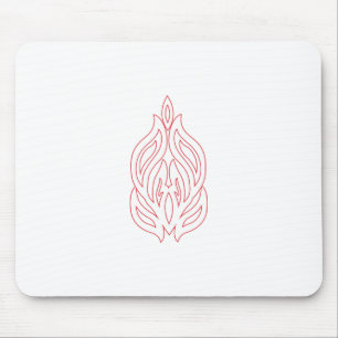 Tapis De Souris Rose foncé, Agany à chasse, Design décoratif