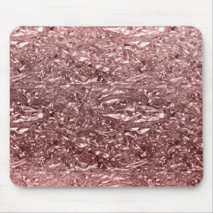 Tapis De Souris Rose Gold Liquid Chrome métal Chic Glam
