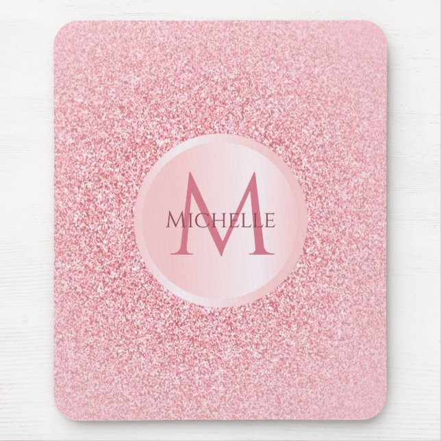 Tapis De Souris Rose Gold Parties scintillant Modèle élégant tenda (Devant)